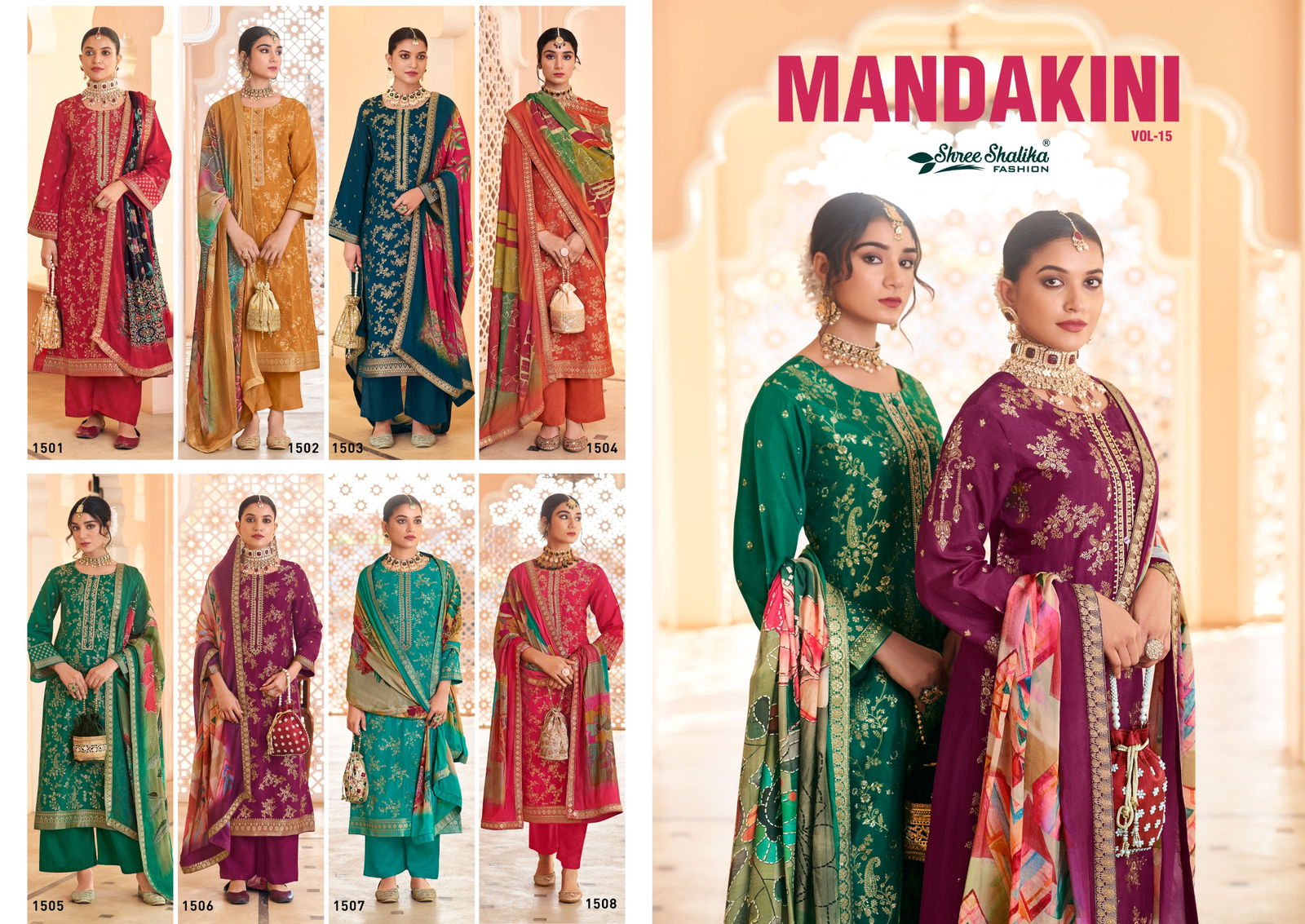 Mandakini Vol 15 By Shree Shalika Viscose Designer Salwar Kameez Suppliers In India